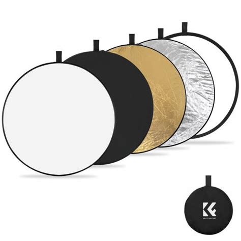 Five In One Circular Reflector 56cm Gold Silver Black White Translucent