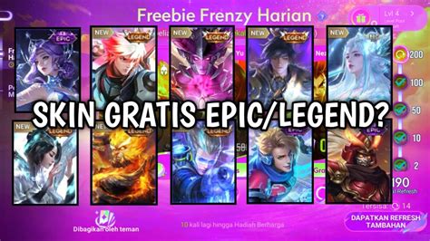 Gacha Buat Dapetin Skin Epic Legend Honor Of Kings Youtube