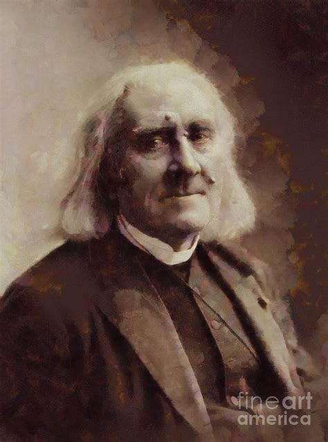 Franz Liszt Composer By Sarah Kirk Painting By Esoterica Art Agency