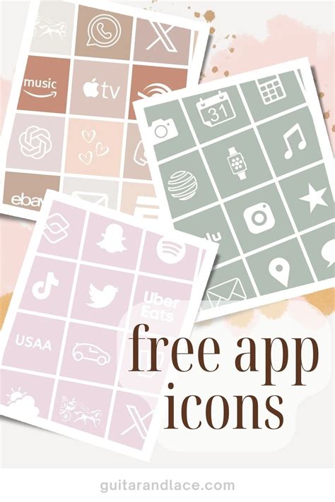 Free aesthetic app icons for your phone devices – Artofit