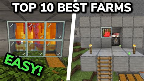 TOP 10 BEST FARMS In Minecraft Bedrock 1 20 MCPE Xbox PS4 Nintendo