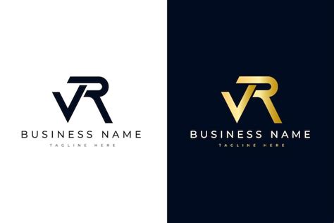 Premium Vector Minimal And Modern Initial Letter Vr Logo Design For