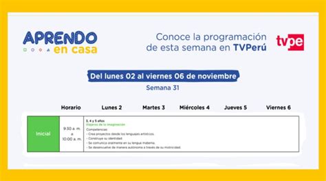 Semana Sali La Nueva Programaci N Por Tv Y Radio Nacional Aprendo