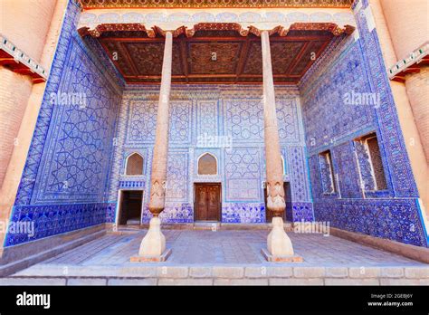 Kurnysh Khan Palace at Kunya Ark citadel inside the Ichan Kala ancient ...