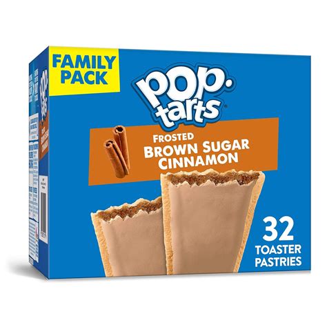 Pop Tarts Breakfast Toaster Pastries Frosted Brown Sugar Cinnamon Proudly Baked