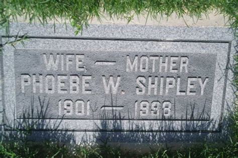 Phoebe Ann Westfall Shipley 1901 1998 Memorial Find A Grave