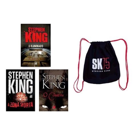 Kit 3 Livros Stephen King O Iluminado A Zona Morta O Cemitério