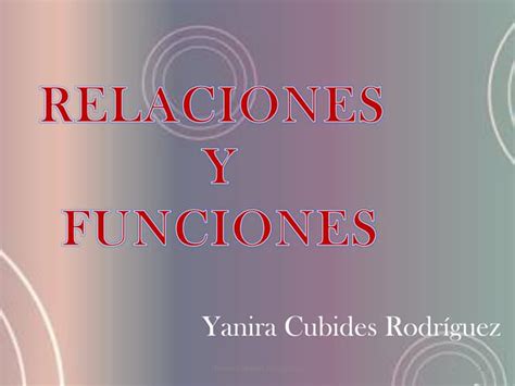 Relación Y Función Ppt