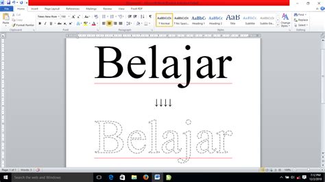 Tips Mudah Membuat Font Titik Titik Dengan Menggunakan Microsoft Word Materi Kuliah