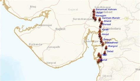 Dandi Location In India Map