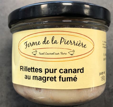 Rilettes Pur Canard Au Magret Fum Palmiloire Foie Gras Palmiloire