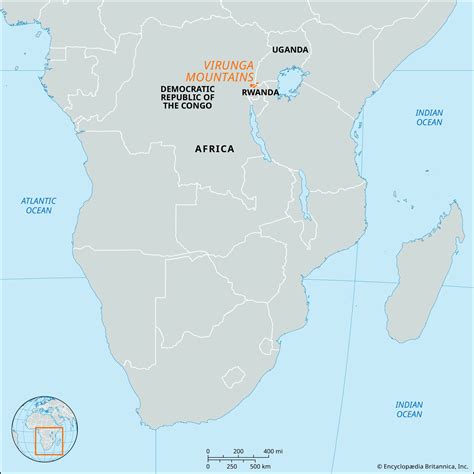 Mountain Gorilla Habitat Map