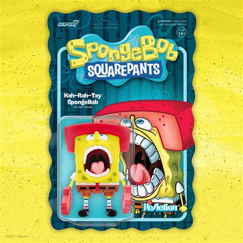 Super7 Spongebob Reaction Figure W2 Kah Rah Tay Spongebob Urban Attitude