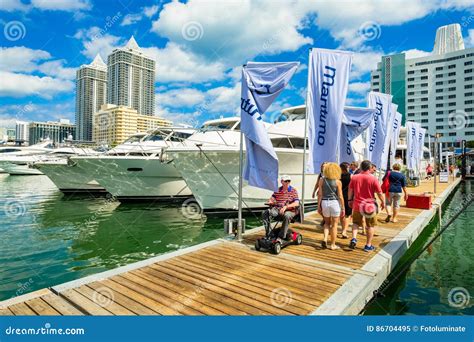 Miami International Boat Show Editorial Image Image Of United Water