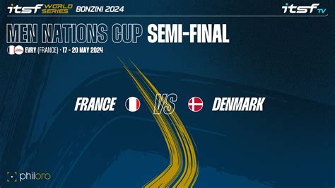 France Vs Denmark Semi Final Itsf Ws Bonzini Men Nations Cup