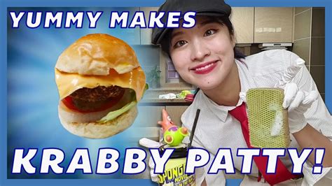 How To Make A Real Krabby Crabby Patty Youtube