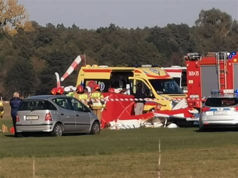 Śmiertelny wypadek na lotnisku w Kruszynie Nie żyje 43 letni pilot