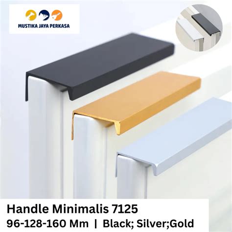 Jual Handle Minimalis 7125 Tarikan Hidden Belakang Pintu Lemari Tarik