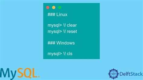 Borrar La Pantalla En Mysql Delft Stack