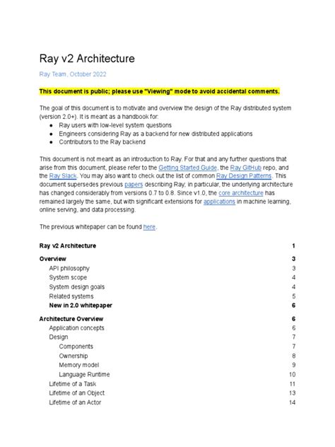 Ray v2 Architecture | PDF | Computer Cluster | Library (Computing)