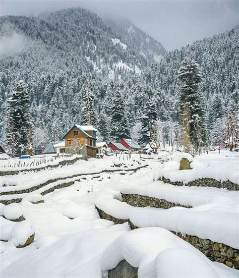 Snowfall in Kashmir : r/IndiaMain