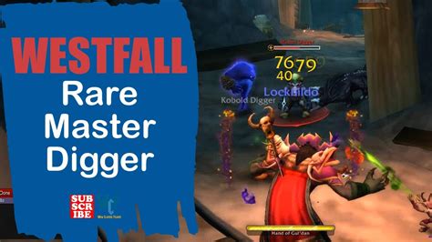 Location Of Rare Master Digger Westfall WOW World Of Warcraft YouTube