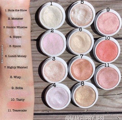 Colourpop Highlighter Swatches Makeup Swatches Colourpop Highlighter