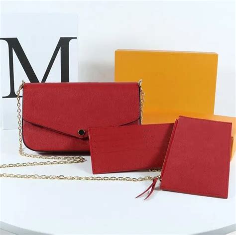 Luxury Designer Multi Pochette Felicie Set With Chain Wallet And