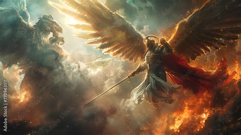 Epic Battle In Heaven As In The Book Of Revelation Epic Battle In