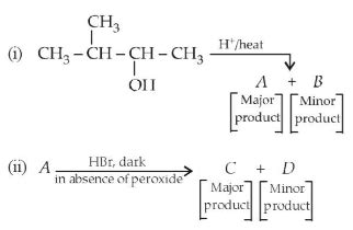 Write The Structure Of The Major Organic Product In Each Of The