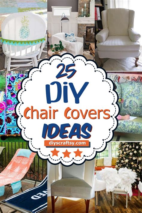 25 DIY Chair Covers Ideas - DIYsCraftsy