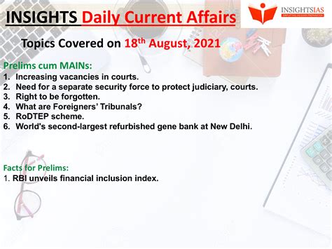 [mission 2022] Insights Daily Current Affairs Pib Summary 18 August