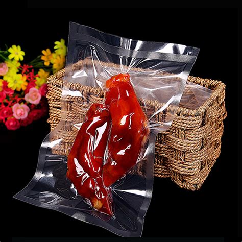 Food Grade Clear Pe Plastic Frozen Food Vacuum Nylon Seal Packaging Bag