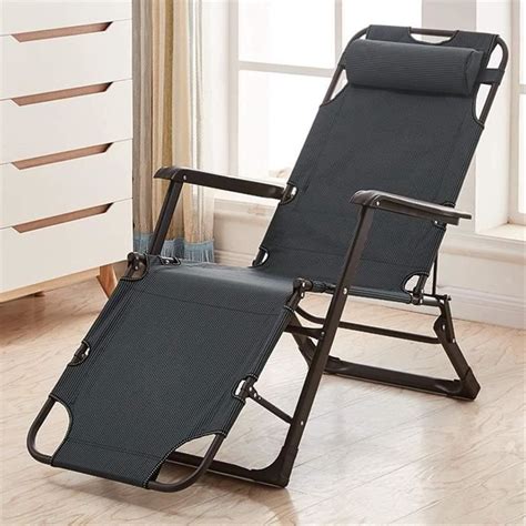 LIWI Chaises longues et inclinables de jardin Mobilier d extérieur noir