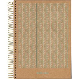 Caderno Espiral Colegial Capa Dura 1 Matéria 80 Fls Kraft Color Jandaia