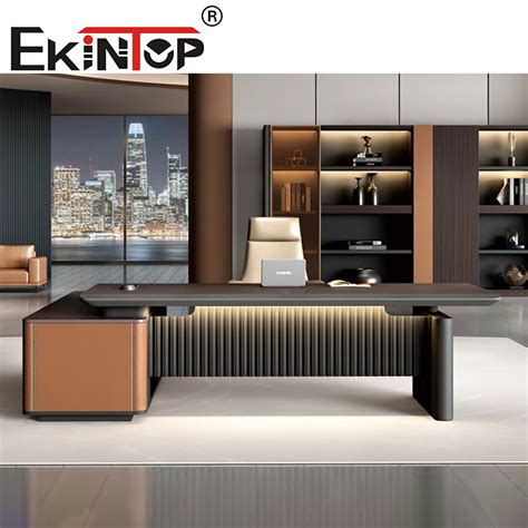 Ekintop Office Furniture Luxury Office Desk Boss Executive Desk China