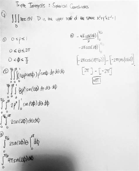 Triple Integrals In Spherical Coordinates - The Definite Integral and ...