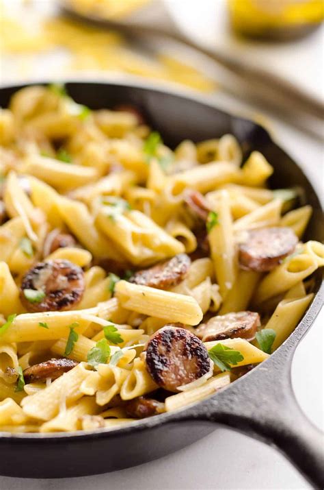 Chicken Sausage Penne Skillet