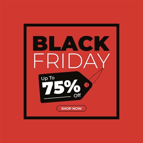 Premium Vector Black Friday Sale New Creative Typography On Red