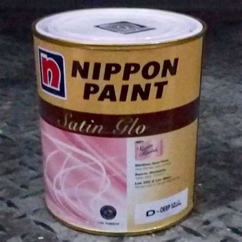 Jual Nippon Paint Satin Glo 1lt Brilliant White Cat Tembok Interior