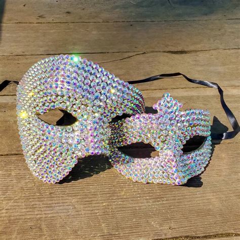 Rhinestone Mask / Rhinestone Masquerade Mask / Masquerade Ball | Etsy