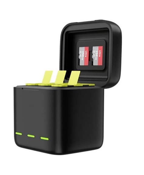 Telesin Slots Battery Charger Storage Box With Pcs Full Decoded