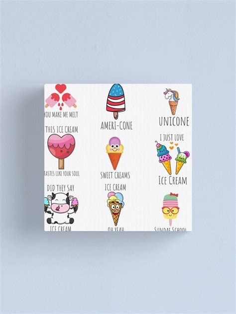 Ice Cream Puns Sticker Pack Ice Cream Puns Ice Cream Gifts Ice