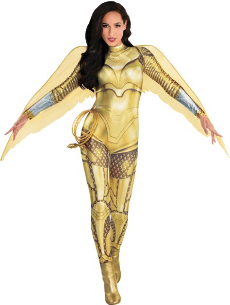 Women S DC Wonder Woman Diana Prince Gold Jumpsuit Halloween Costume