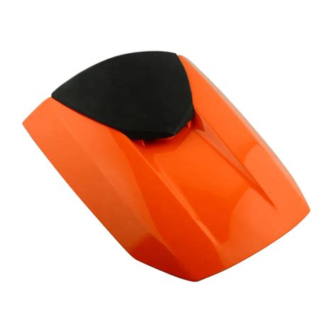 Couvercle de siège passager arrière de moto Orange carénage de capot