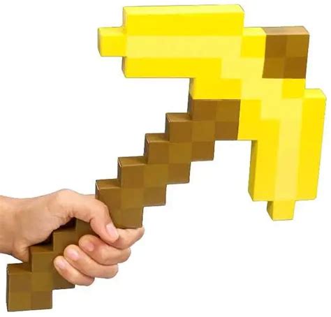 Minecraft Golden Pickaxe Roleplay Toy Mattel Toys Toywiz