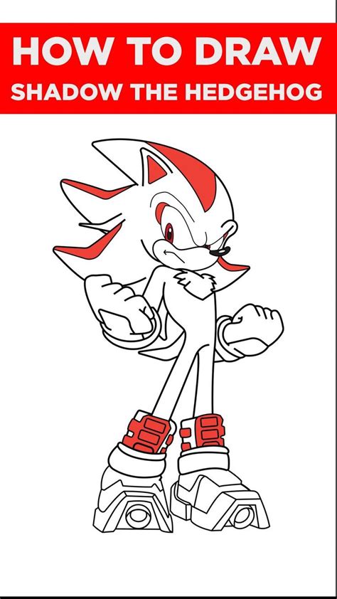 Shadow The Hedgehog Drawing From Sonic Hedgehog Drawing How To Draw