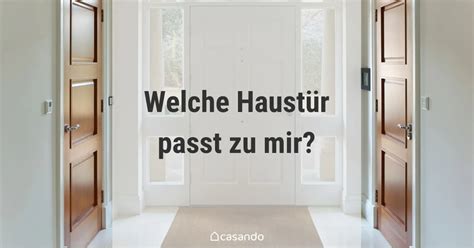 Welche Haustür ist Richtige casando