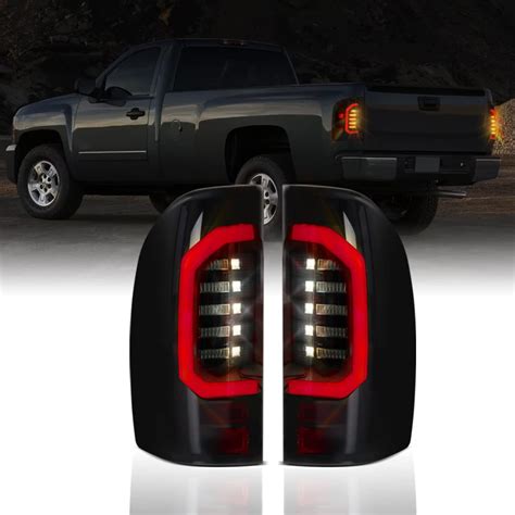 Ransoto Tail Lights Led Rear Light Lamp Compatible With 2007 2013 Chevy Silverado