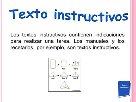 Tipos De Textos Instructivos Para Niños De Primaria Caracteristicas